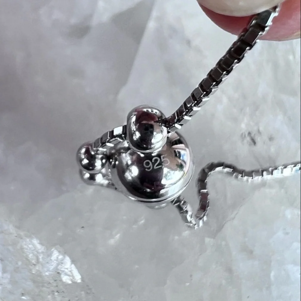 Kunzite Beaded Sterling Silver Magnetic Clasp Necklace